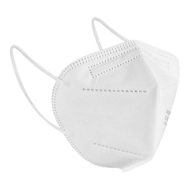 Boîte de 30 masques respiratoires pliables jetables ffp2 kn95 > 95 % blanc - masques3 - 761242 Boîte de 30 masques respiratoires pliables jetables ffp2 kn95 > 95 % blanc - masques3 - 761242