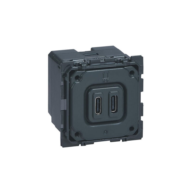 Chargeur double USB CÉLIANE 15W Type-C 3A - LEGRAND - 067466