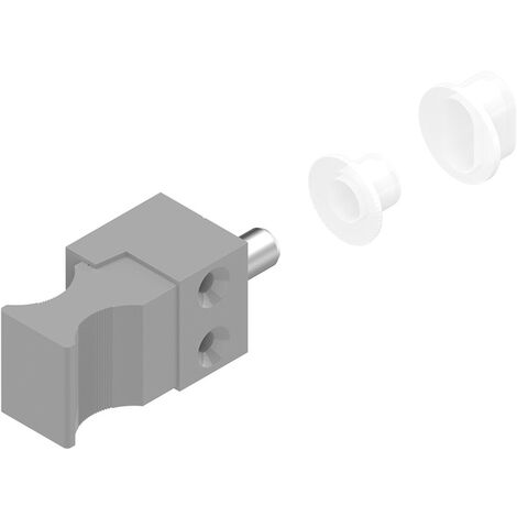 Verrou de condamnation longueur 14,5mm laqué gris aluminium RAL9006 - LA CROISEE DS - DS6220-007