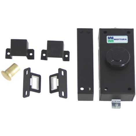Serrure haut et bas latérale pour volet bouton intérieure noir - MOTTURA - 35380N00