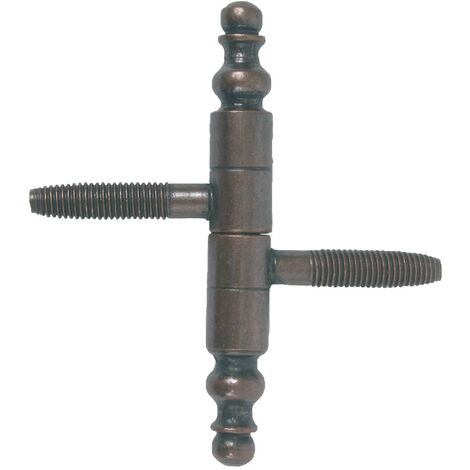 Fiche à visser 93x13mm finition acier bronze – Pour portes et fenêtres – Installation rapide – 542970 – Jardinier Massard - J542970