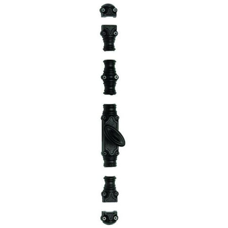 Crémone rustique RY59 série forte pour tringle 16x8mm brut/bouton standard - JARDINIER MASSARD - J380004-1