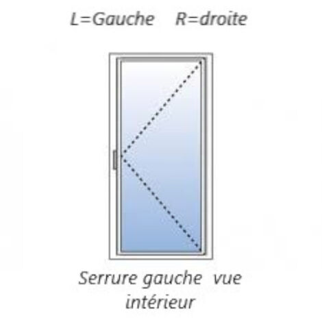 Ferco – Anti-fausse manœuvre axe 13 gauche – Butée zamak pour sécurité portes et fenêtres oscillo-battantes – Compatible battants PVC - G-23463-13-L-1