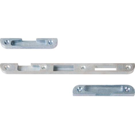 Vachette – Gâche à larder droite 16 x 10.5 mm – Forme ronde – Finition zingué blanc – Compatible serrure série 20500 – Lot de 3