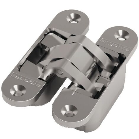 Charnière invisible Medium en zamak dimensions 111x29mm finition chromée mate - ARGENTA – 70000002 (1/2)
