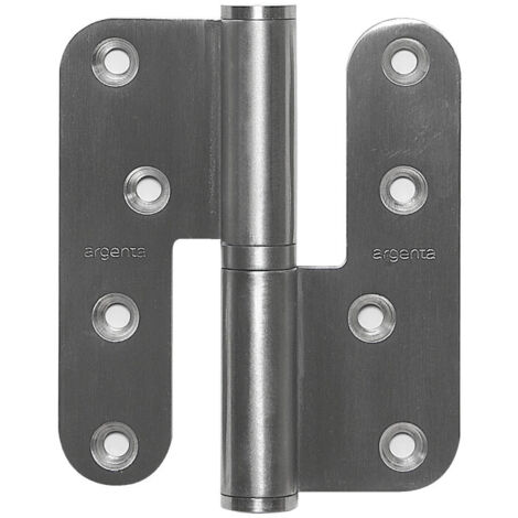 Paumelle réglable dimension 100x86mm inox brossé droite - ARGENTA – 31008644 (1/2)