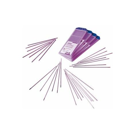 Etui de 10 électrodes tungstène lilas E3 D3,2 L150 - ABICOR BINZEL - 700.0301