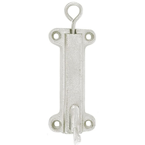 Loqueteau de persienne boite fente – Fonte avec mentonnet en laiton – Longueur 14 cm – Hauteur 100 mm pour fixation sécurisée – Jardinier Massard - J512011
