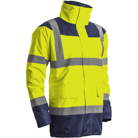 Parka hiver haute visibilité de travail - COVERGUARD - KETA (taille au choix) Jaune M