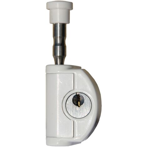 Abus – Verrou de fenêtre coulissante à tige de condamnation à clé – Pour bois, PVC et aluminium – Sécurisation avec entrebâillement contrôlé (1/7)
