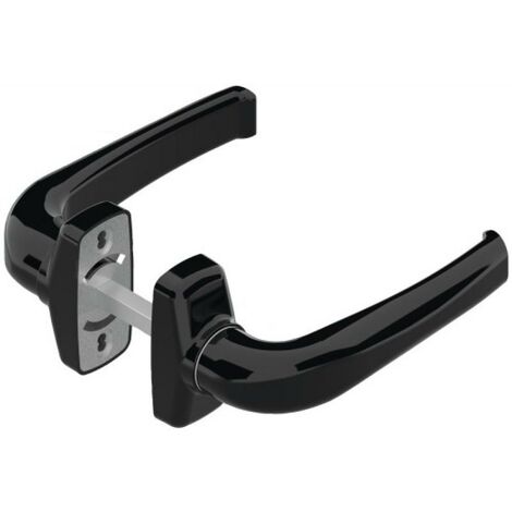 La Croisée DS Crystal Noire Poignée de Porte Aluminium