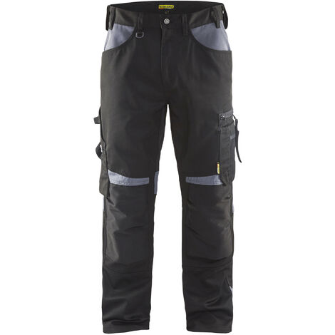 Pantalon artisan sans poches flottantes noir gris T42 BLÅKLÄDER 155618609994C48