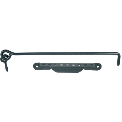 Crochet diamètre 8mm vis 300mm avec crémaillère cataphorèse noir - TORBEL - 9243304 (1/2)