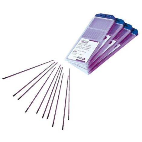10 ÉLECTRODES TUNGSTÈNE LANTHANE 15 % DIAMÈTRE 16 X 150 MM - ABICOR BINZEL - 700.0931