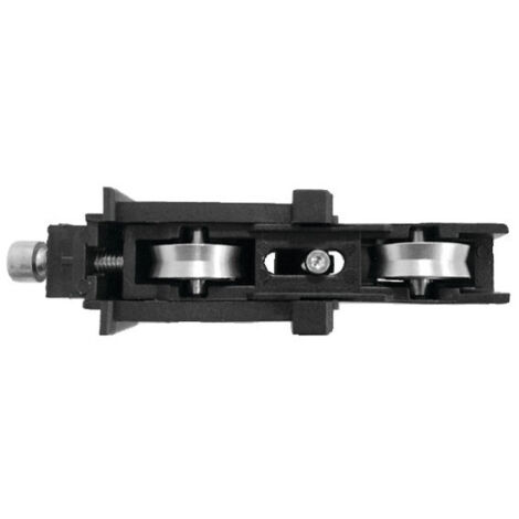 Chariot double réglable GALAXIE 32 inox pour coulissants aluminium (Modèles actuels) - LA CROISEE DS - DS4551