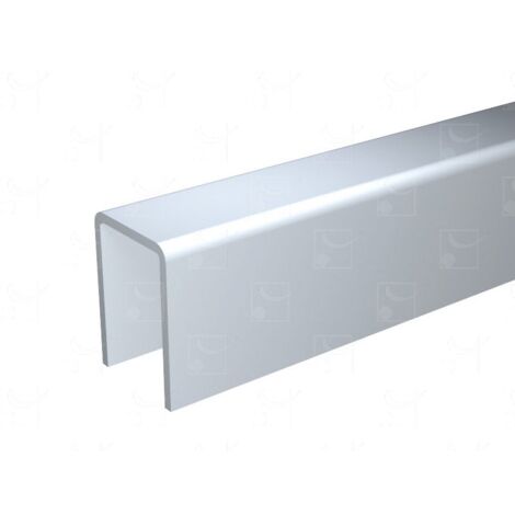 Profil U en alu dimension 25x18mm longueur 2500mm - MANTION - 1109A/250