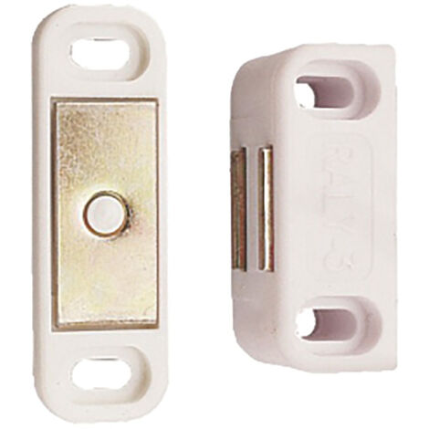 Loqueteau Raly 56x14x14mm 6kg blanc - ARELEC - 111004