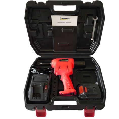 Riveteuse 18V + 2 batteries 2Ah + chargeur + coffret - DEGOMETAL - GO252L2