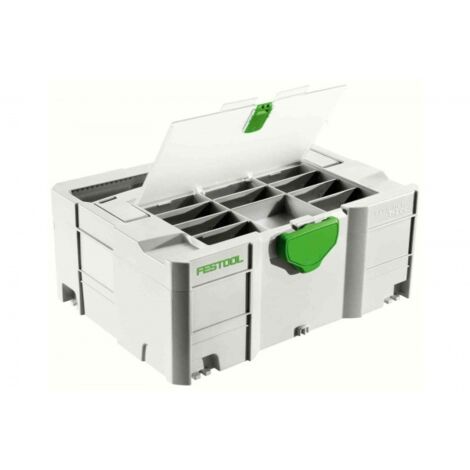 Festool – Coffret de transport Systainer T-LOC DF SYS 2 TL-DF – Dimensions 396 x 296 x 157,5 mm – Couvercle transparent pour visibilité rapide (1/5)