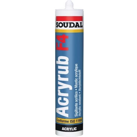 Mastic acrylique SOUDAL Acryrub F4 - Acajou - 300ml - 120661