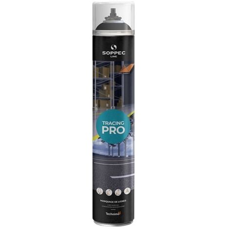 Peinture NOIRE en aérosol TRACING PRO SOPPEC - 152003O