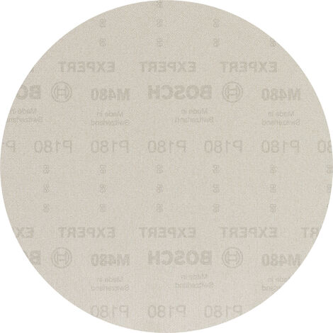 Bosch – Disque abrasif de ponceuse 225mm grain 180 – Non perforé pour ponçage bois et cloisons sèches – Fixation auto-agrippante – 25 pièces – 2608900711