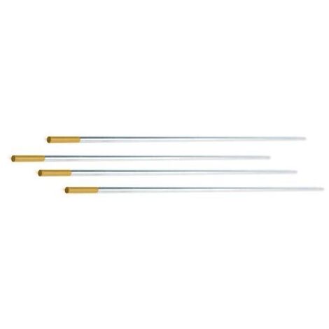 10 électrodes tungstène LANTHANE 1,5 % diamètre 2,4 x 150  mm - ABICOR BINZEL - 700.0933