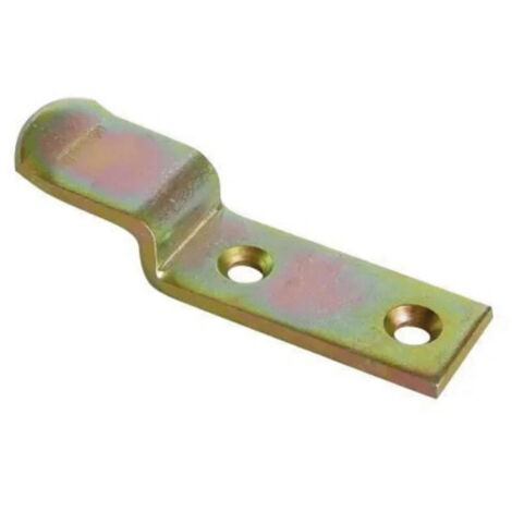 Industrielle De Sedan – Agrafe de volet coudée zinguée blanc – Résistante aux intempéries – Maintien sécurisé – Installation rapide sans compétences avancées - J501011