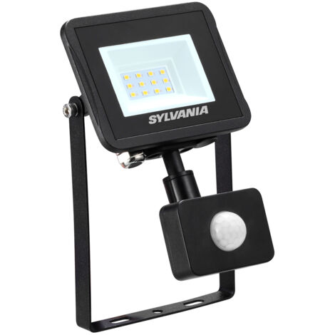 Projecteur SYLFLOOD IP54 PIR noir 3000Lm - SYLVANIA - 0047123 (1/3)