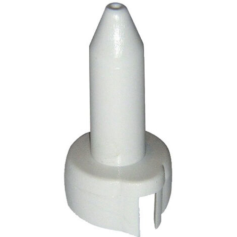 Fourreau plastique blanc pour paumelle universelle – Protection contre humidité – Dimensions 40 x 18,5 x 1,5 mm – 789032 – Mermier (1/2)
