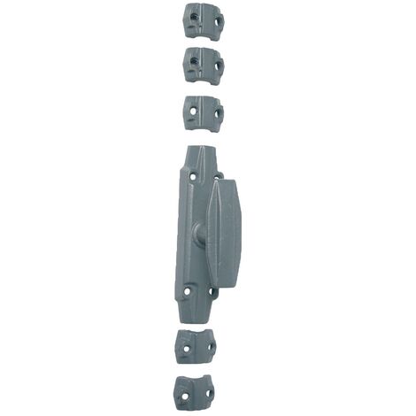 Crémone RA 146mm en fonte finition brute – Mécanisme de pêne pour fenêtres – Série légère – Installation facile – Jardinier Massard