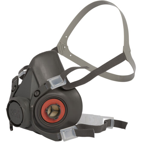 3M – Demi-masque réutilisable à baïonnette taille L – Protection contre gaz et particules – Élastomère léger – Norme EN 140