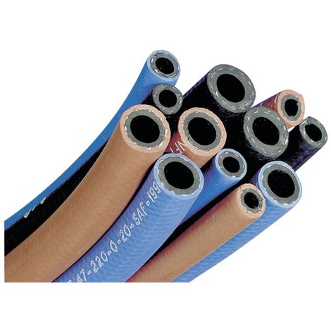 Tuyau de gaz en caoutchouc simple diamètre 10x16mm pour acetylène, longueur 10m, 20 bars - WELDLINE - W000010064