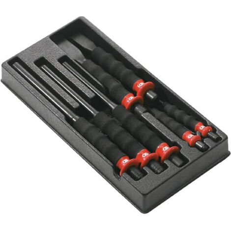 Module de 7 pièces chasse-goupilles - burins - bédanes gainés - FACOM - MOD.CG1PB (1/2)