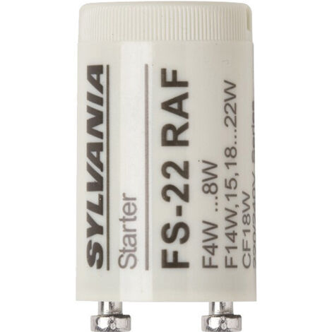 Starter pour tubes fluorescents circuit mono et duo FS-22 - SYLVANIA - 0024433