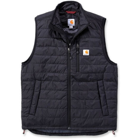 Carhartt – Doudoune sans manches homme Gilliam – Col montant zippé – Traitement déperlant Rain Defender – 100% nylon cordura – Taille L – Noir
