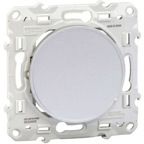 Schneider Electric Odace gris aluminium obturateur mural