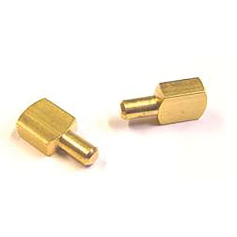 TAQUET À TIGE 6 MM LAITON POLI BTE DE 100 - QDCR - 9010BS00 NOTRE SELECTION