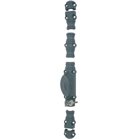 Crémone rustique RY59 série forte 16x8 brut bouton à clé JARDINIER MASSARD J041300