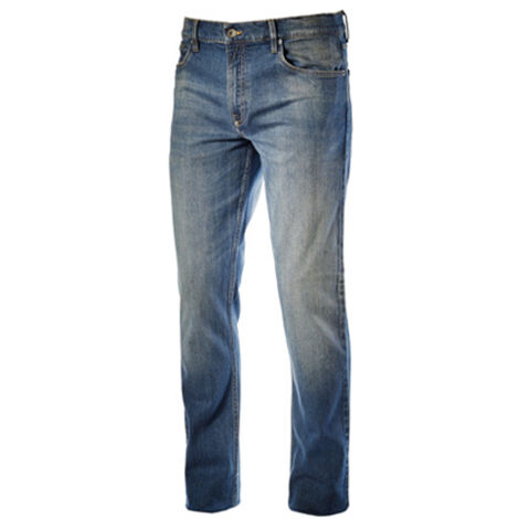 Diadora – Pantalon de travail stretch 5 poches en denim 98% coton – Délavé – Taille 28 – Confort et liberté de mouvement pour professionnels
