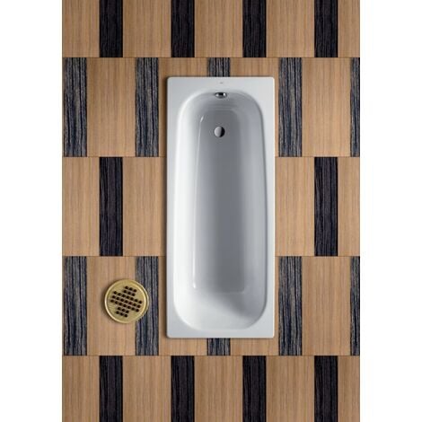 Baignoire avec pieds CONTESA 140x70cm percée 2 trous en acier blanc - ROCA - A236197000
