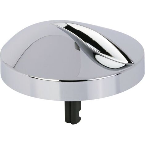 Valentin – Volant pour vidage baignoire – Type plastique chromé – Finition chromée – Pour baignoire – 1 pièce