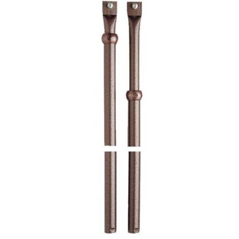 Jeu de tringles marron pour serrure en applique – Compatible modèles HERACLES 63MC, 630 et 530 de Mottura – Installation sans modifications (1/2)