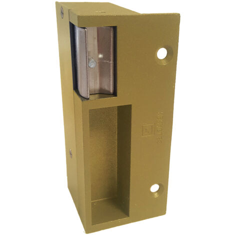 Gâche 2 temps or gauche120mm 12/24V AC/DC + VARIS - HERACLES - PCA-1037I-OR