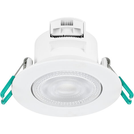 Spot encastré à LED intégré YOURHOME 500lm blanc IP44 3000K 830 pack de 3 - SYLVANIA - 90020 (1/5)