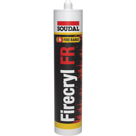 Soudal – Mastic coupe-feu élasto-plastique gris 310ml – Résistance jusqu'à 240 min – Application manuelle ou pneumatique – 107433