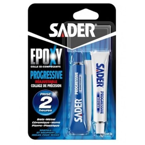 Colle Epoxy bi-composante progressive 2X15 ml - SADER - 30610776
