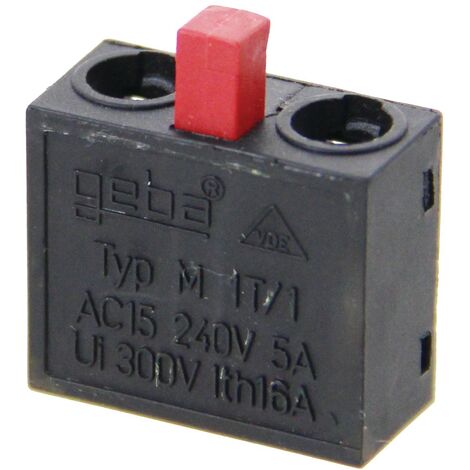 Contact électrique M1T NF rouge - GEBA - 600.MO01.01