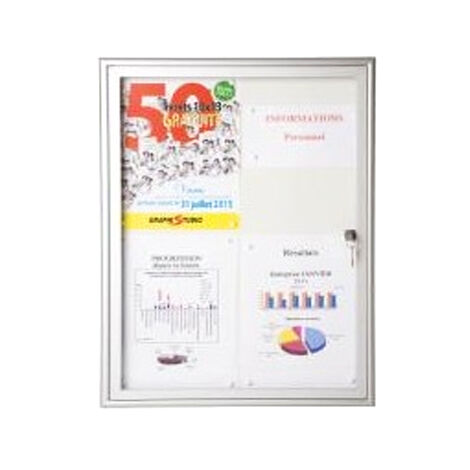 Vitrine NATURA fond tôle 650x476x32,5mm - SATA - VINT4AN3VM (1/2)