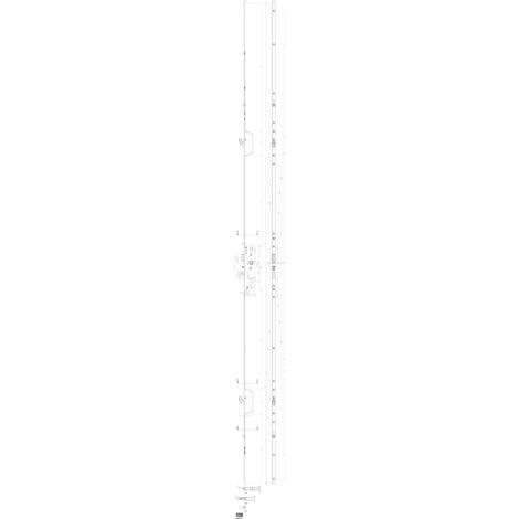 Crémone multipoints FERCOMATIC SH R axe 35mm avec 2 galets FERCO 6 34362 02 0 1